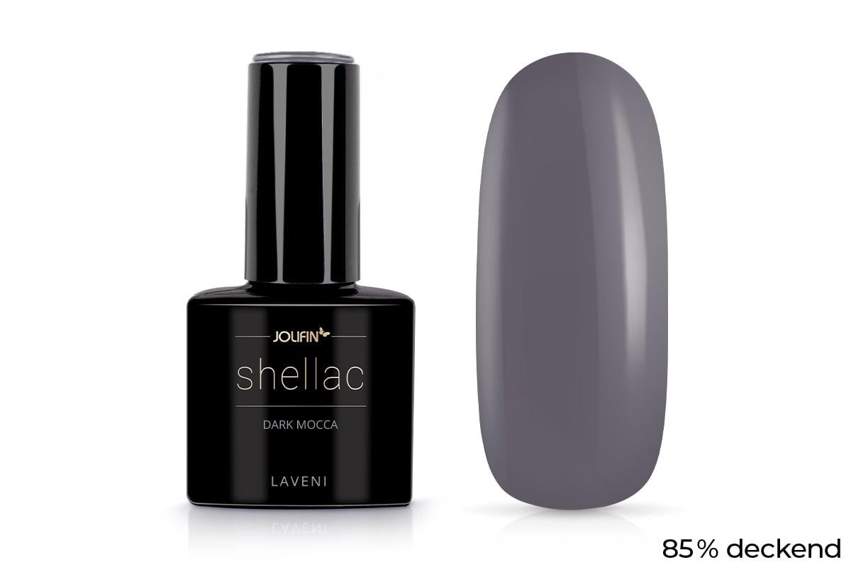 Jolifin LAVENI Shellac - dark mocca 10ml