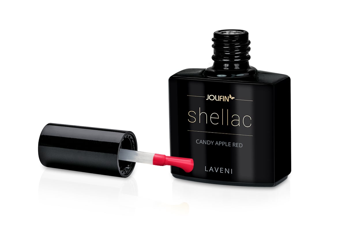 Jolifin LAVENI Shellac - candy apple red 10ml