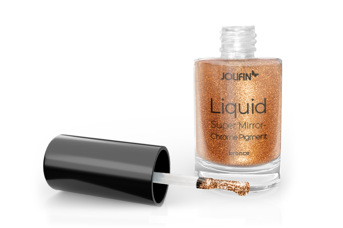 Jolifin Liquid Super Mirror-Chrome Pigment - bronce 6ml