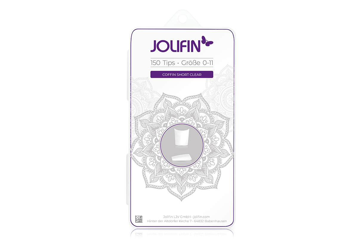 Jolifin 150 tip box - Coffin short clear