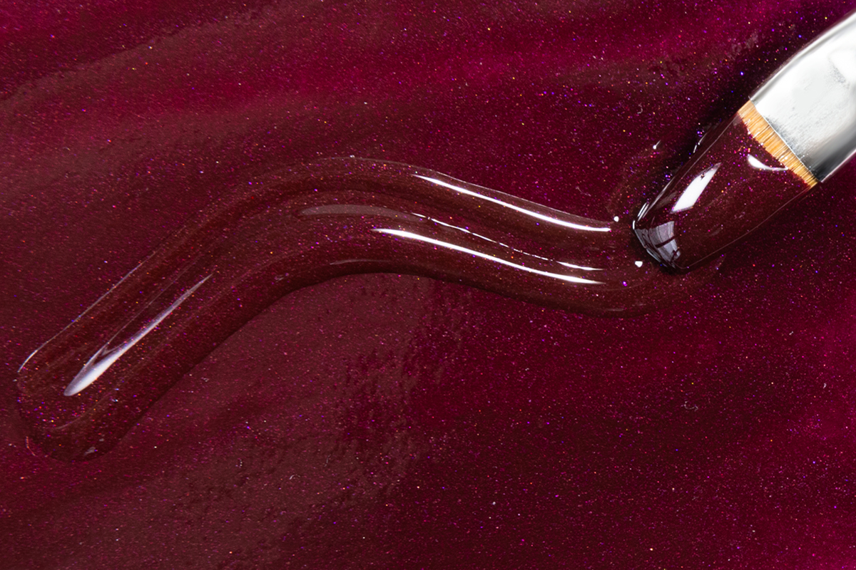 Jolifin LAVENI Farbgel - black cherry Glimmer 5ml