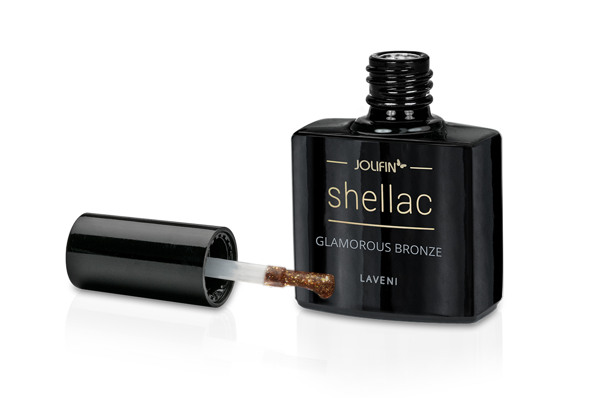 Jolifin LAVENI Shellac - glamorous bronze 10ml