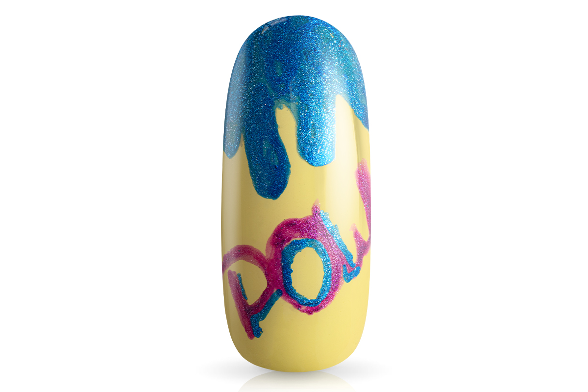 Jolifin LAVENI 3D Nail Art Pen - blue Glitter