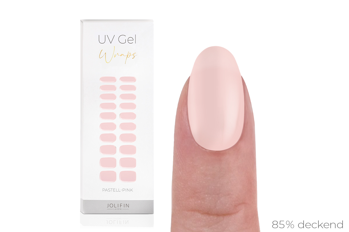 Jolifin LAVENI UV Gel Wraps - pastel pink