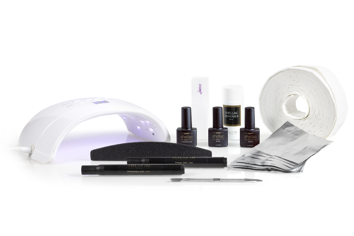 Jolifin LAVENI 3in1 Shellac Starter-Set - S - Basic