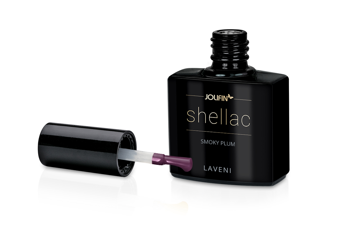 Jolifin LAVENI Shellac - smoky plum 10ml