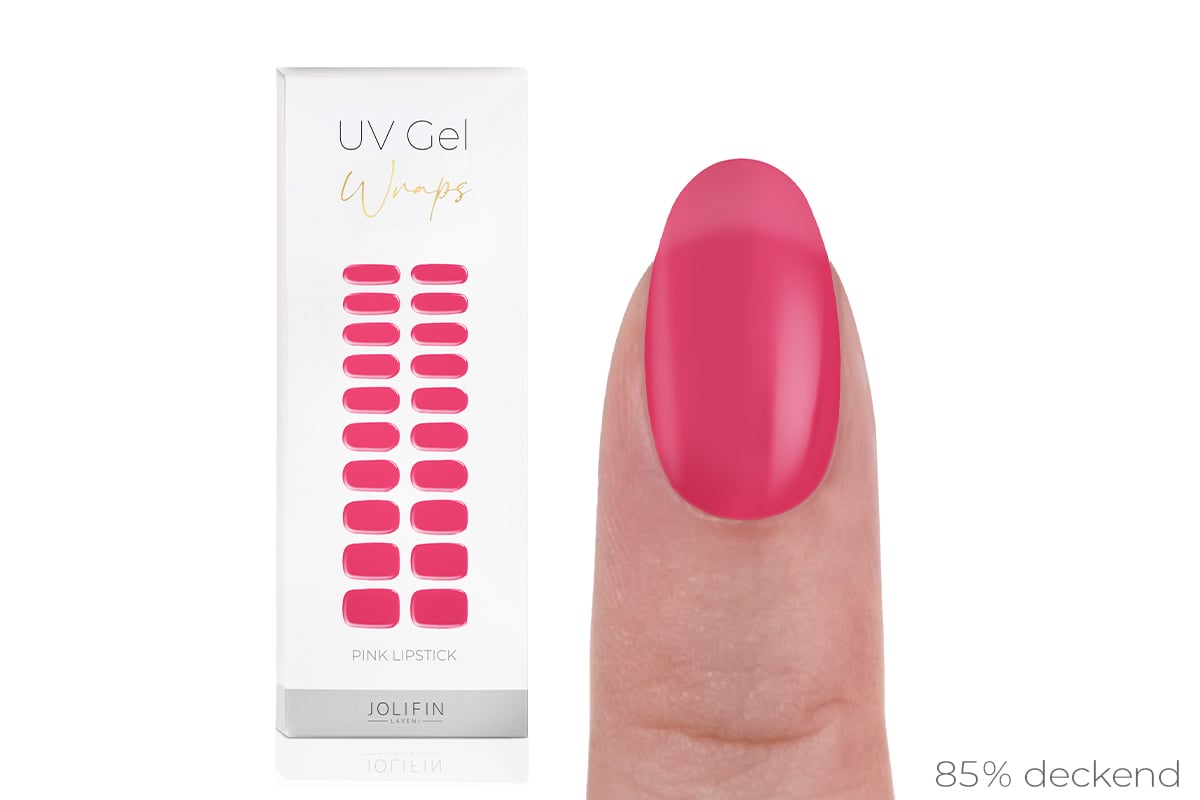 Jolifin LAVENI UV Gel Wraps - pink lipstick