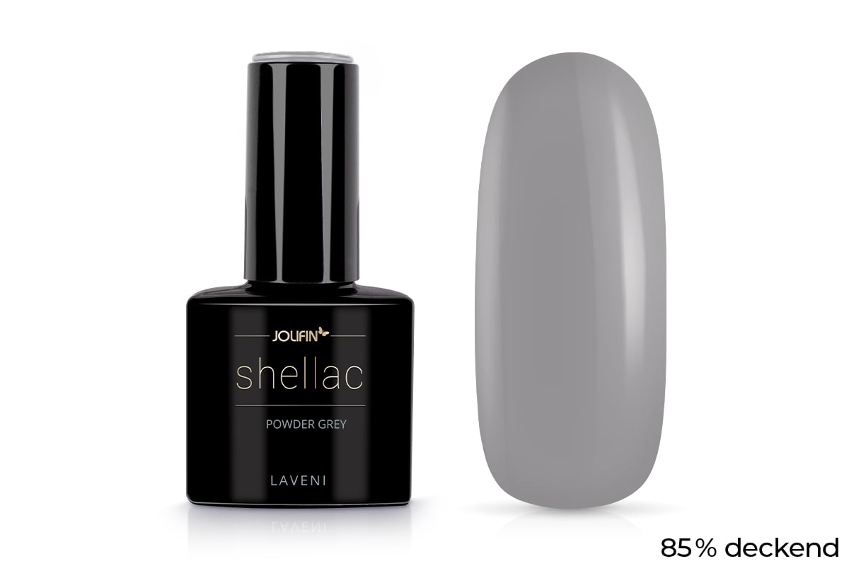 Jolifin LAVENI Shellac - powder grey 10ml