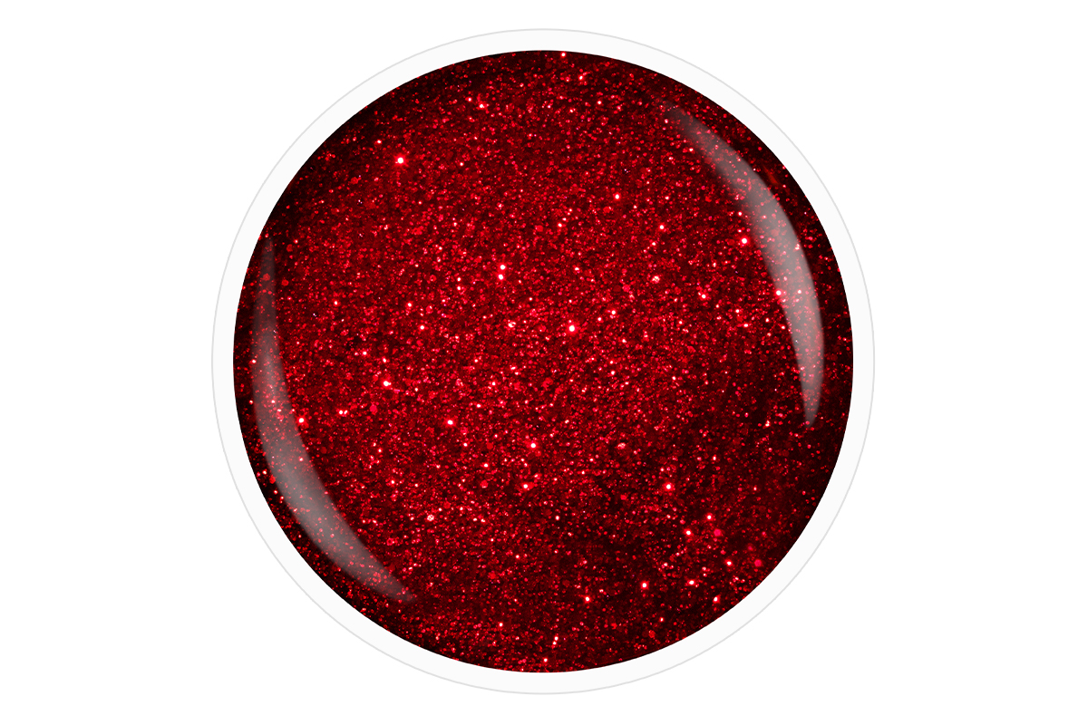 Jolifin LAVENI Shellac - magic red Glitter 10ml