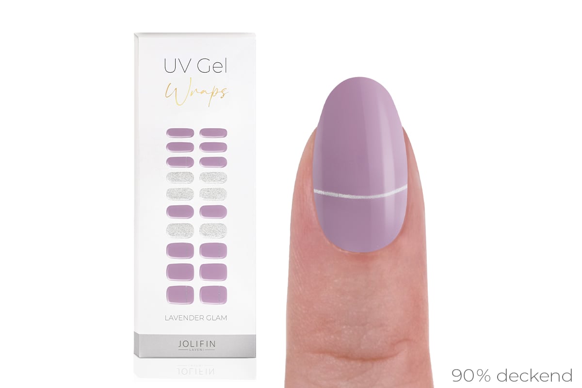 Jolifin LAVENI UV Gel-Wraps - lavender glam