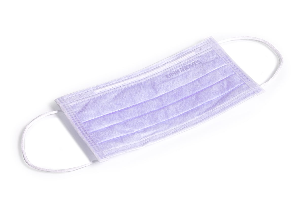 Face mask 50 pieces purple latex-free