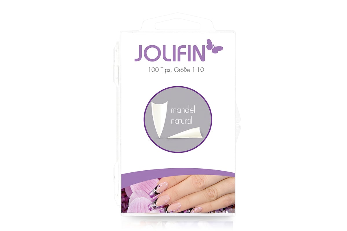 Jolifin 100 tip box almond natural