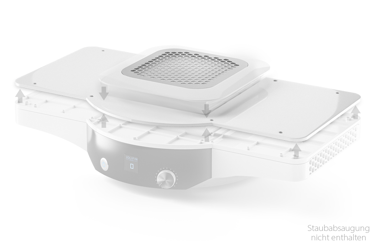 Jolifin LAVENI Staubabsaugung - Professional Tischplatten-Adapter