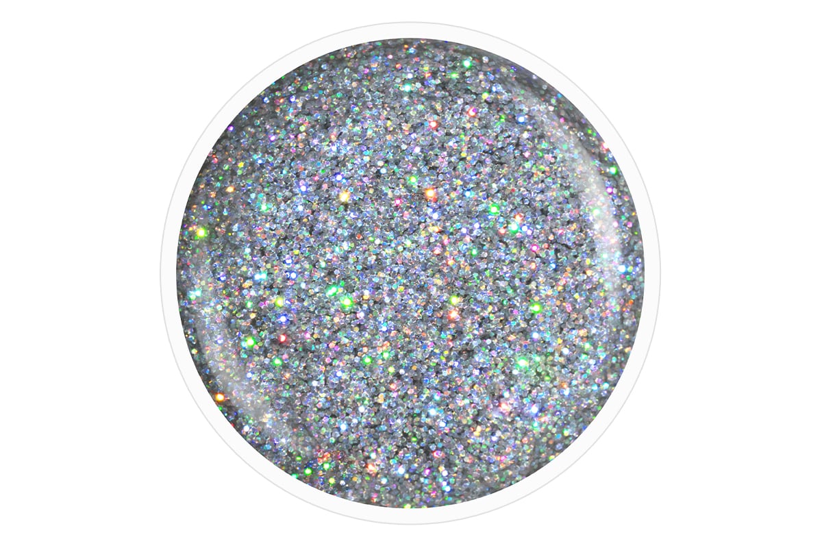 Jolifin LAVENI Shellac - extreme unicorn silver Glitter 10ml