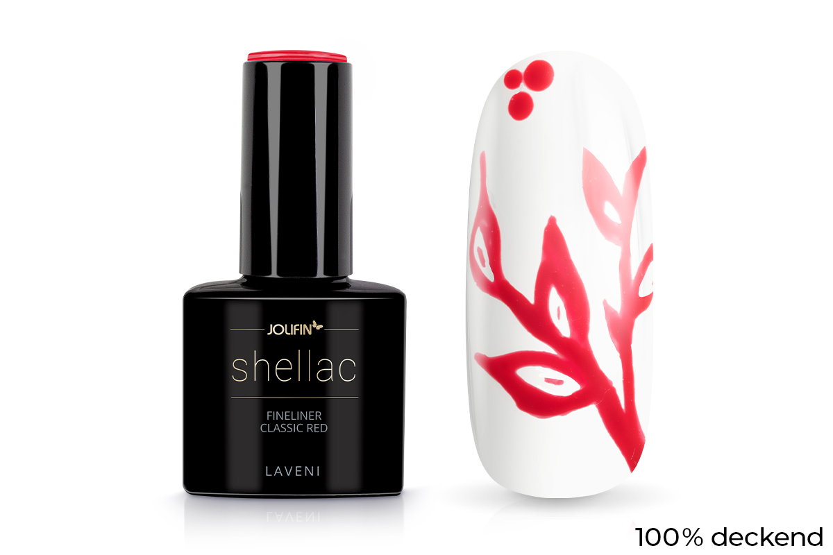 Jolifin LAVENI Shellac Fineliner - classic red 10ml