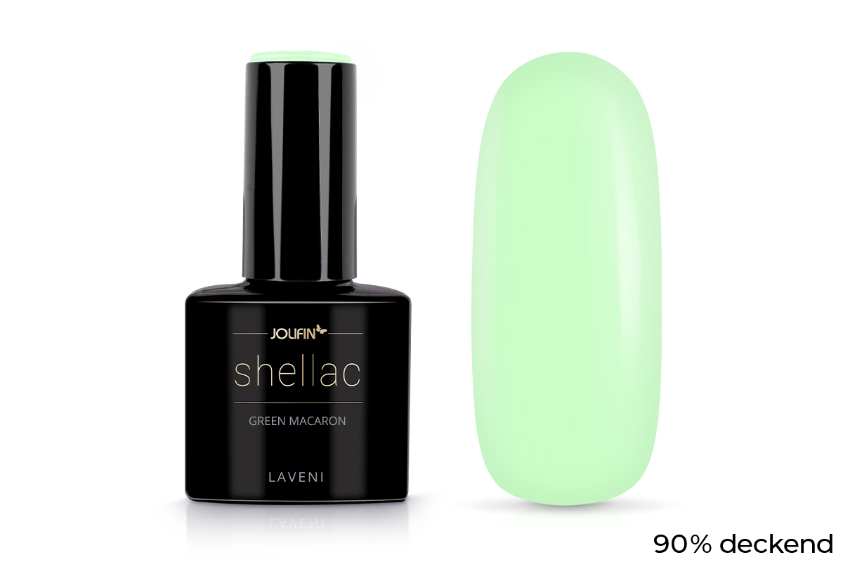 Jolifin LAVENI Shellac - green macaron 10ml