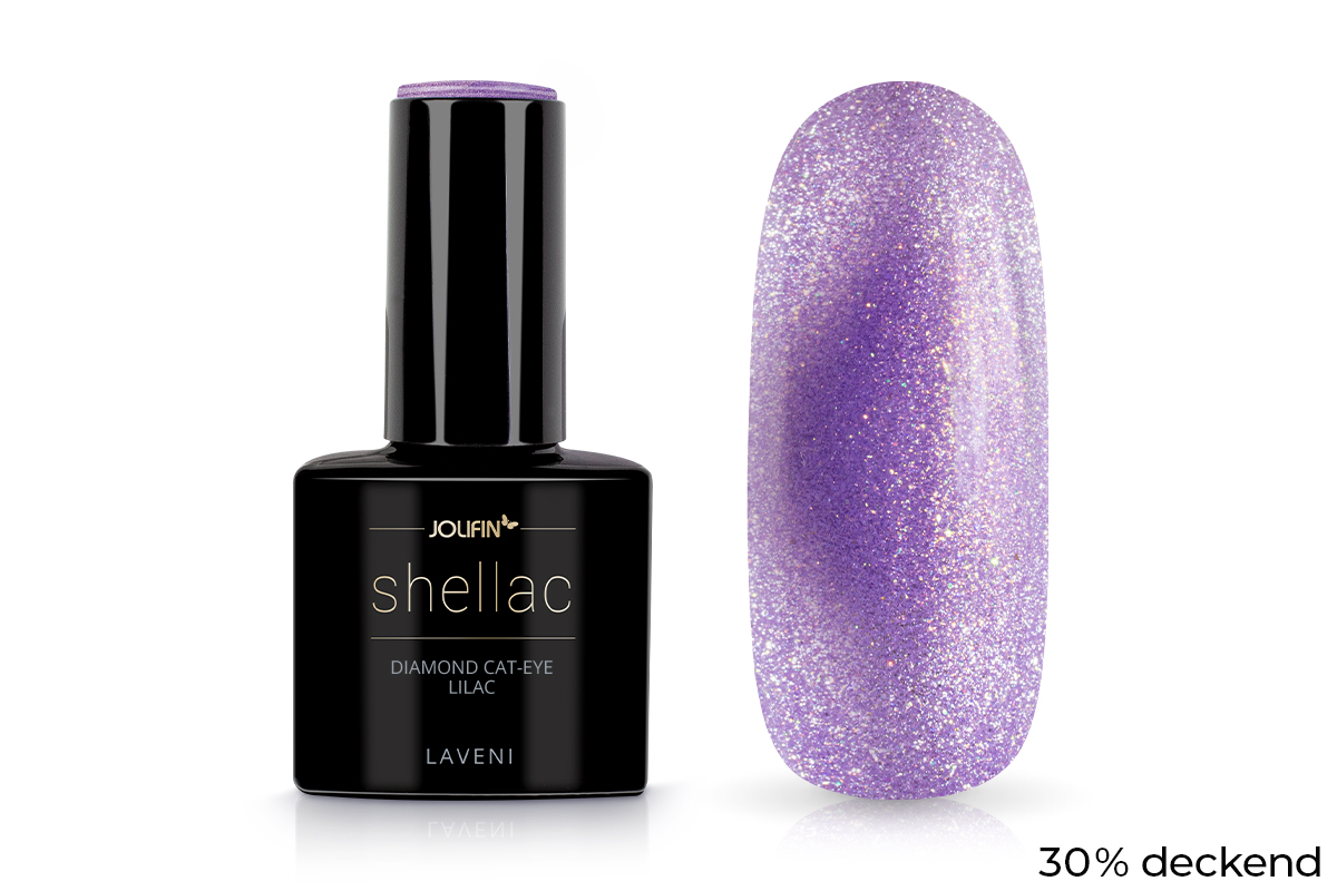 Jolifin LAVENI Shellac - Diamond Cat-Eye lilac 10ml