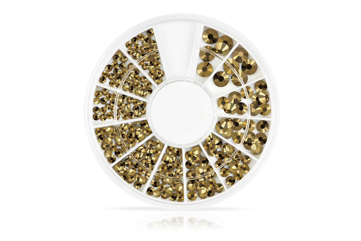 Jolifin Strass-Display metallic gold