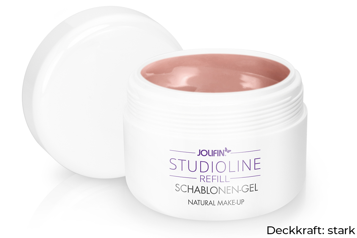 Jolifin Studioline Refill - Schablonen-Gel natural make-up 250ml