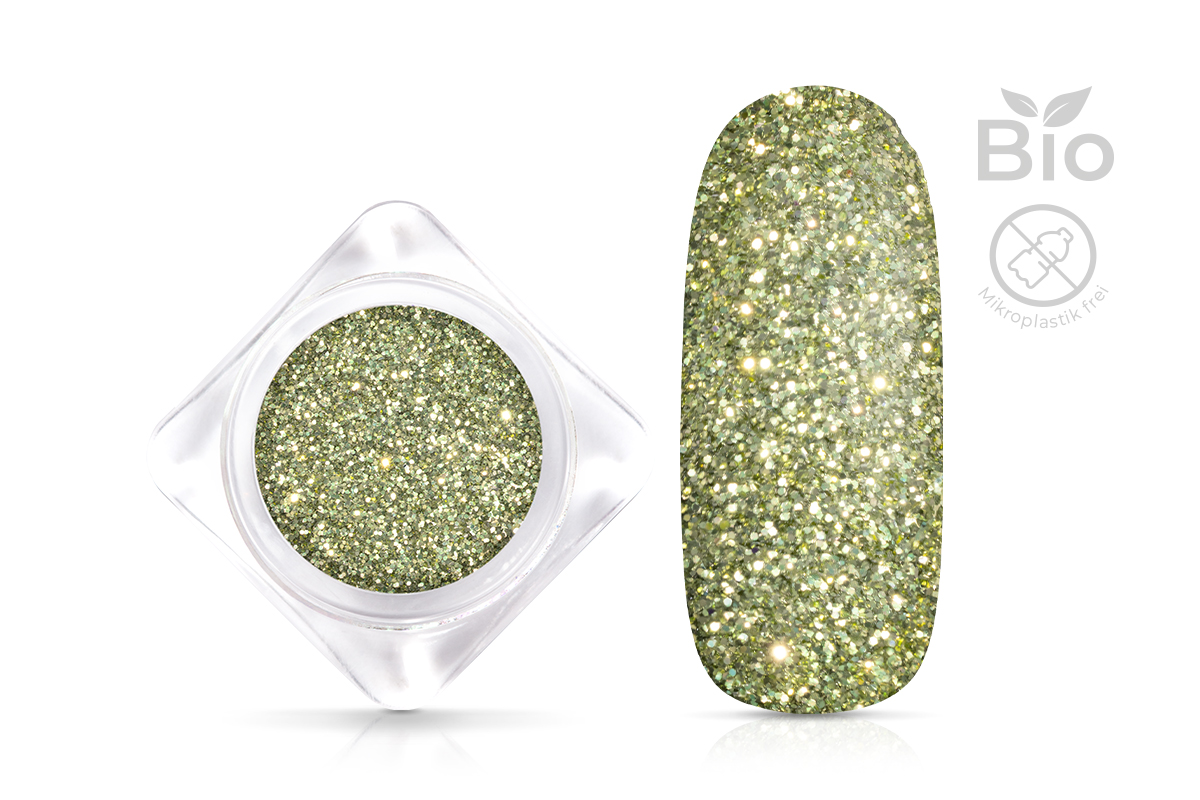 Jolifin Bio Glitterpuder - green