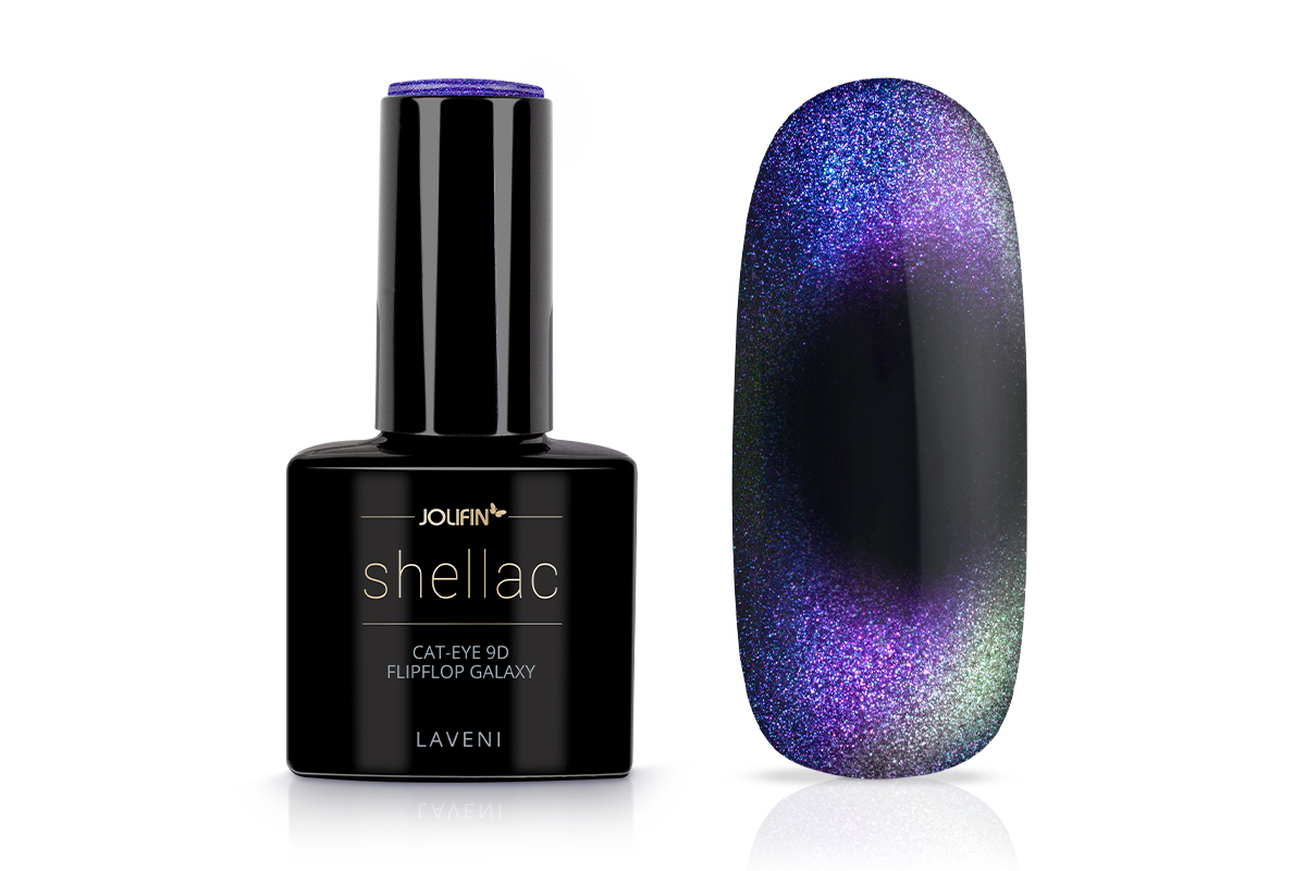 Jolifin LAVENI Shellac - Cat-Eye 9D FlipFlop galaxy 10ml