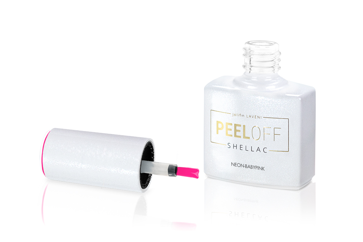 Jolifin LAVENI Shellac PeelOff - neon-babypink 10ml