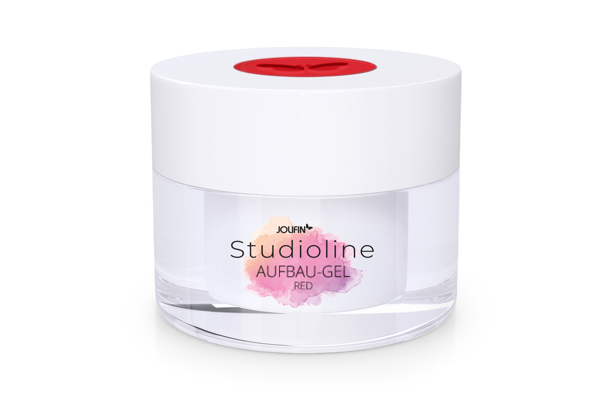 Jolifin Studioline build-up gel - red 15ml