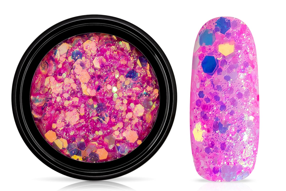 Jolifin LAVENI Mermaid Glitter - neon magenta