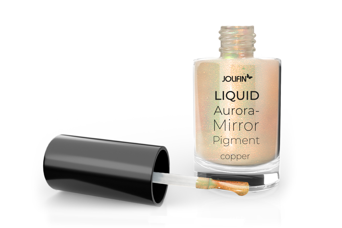 Jolifin Liquid Aurora-Mirror Pigment - copper 6ml 