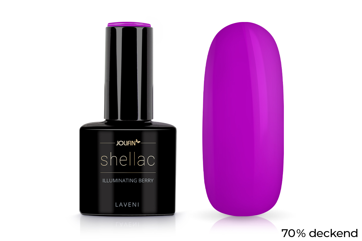 Jolifin LAVENI Shellac - illuminating berry 10ml