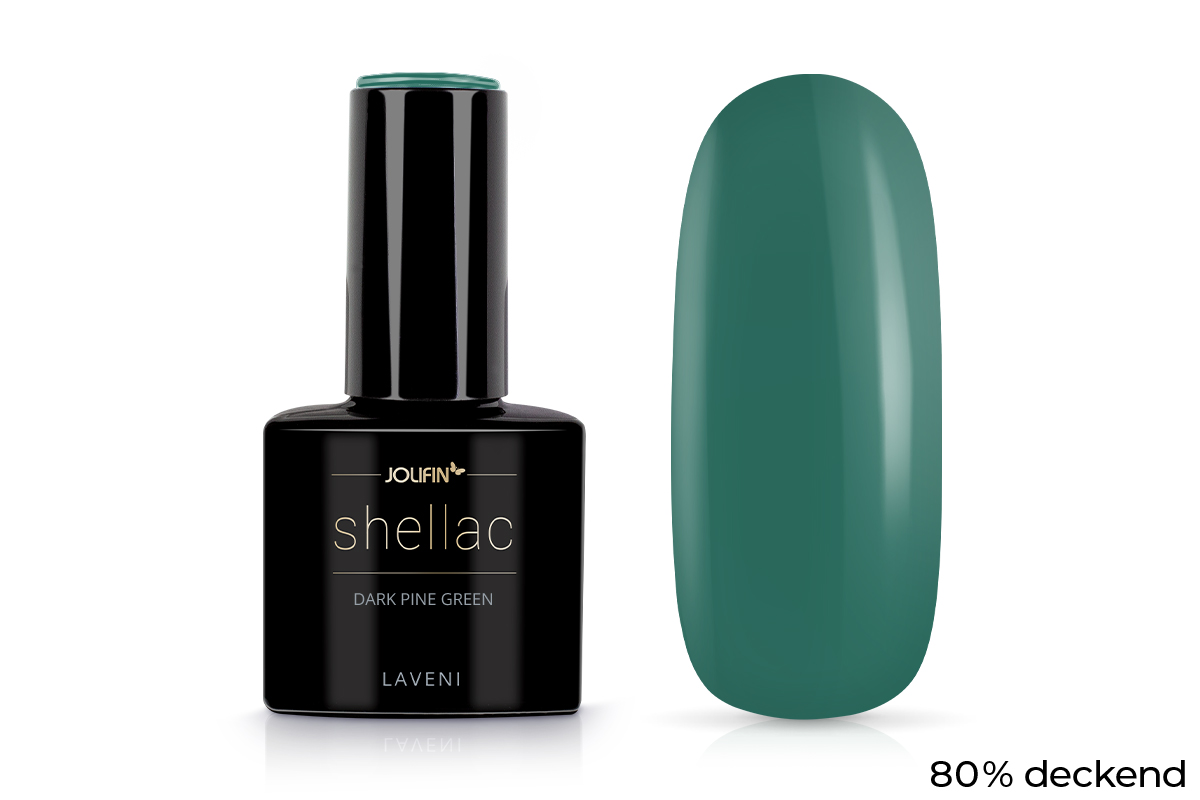 Jolifin LAVENI Shellac - dark pine green 10ml