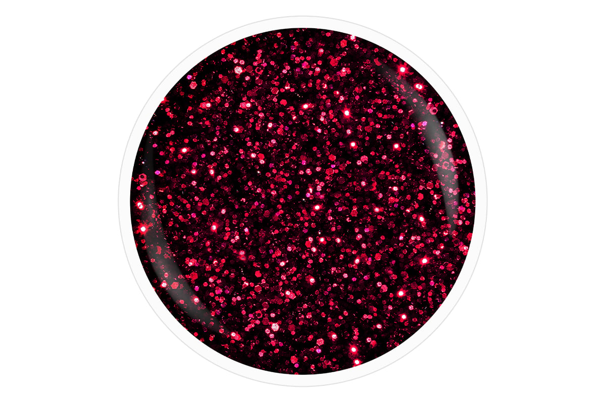 Jolifin LAVENI Shellac - black cherry Glitter 10ml