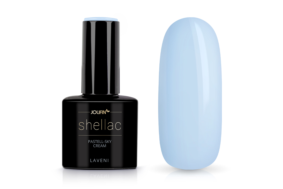 Jolifin LAVENI Shellac - pastel-sky cream 10ml