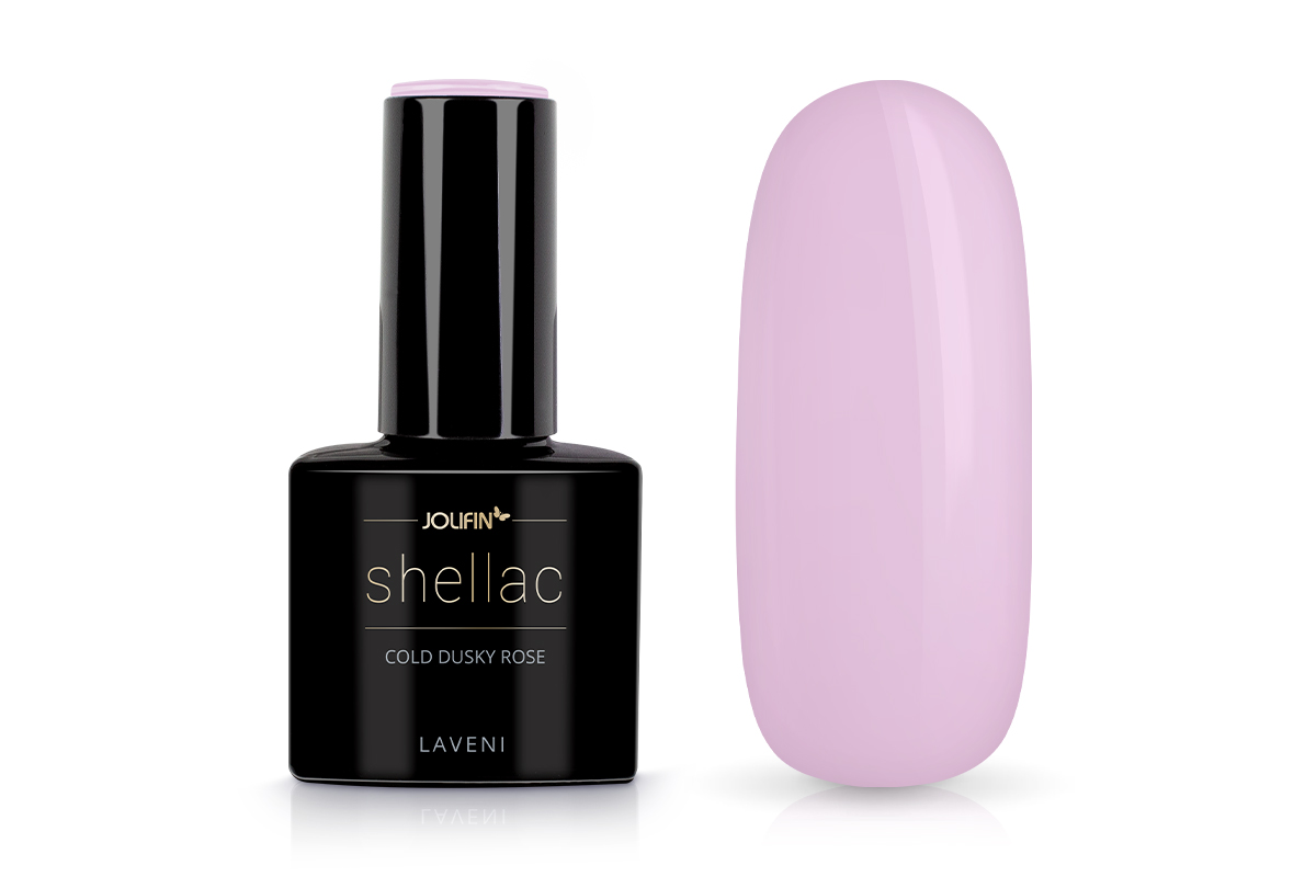 Jolifin LAVENI Shellac - cold dusky rose 10ml