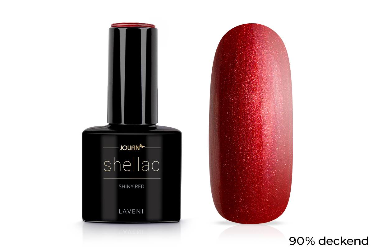 Jolifin LAVENI Shellac - shiny red 10ml