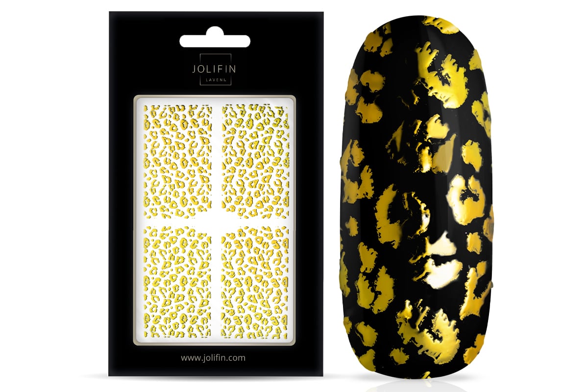 Jolifin LAVENI XL Sticker - Animalprint Gold No. 1