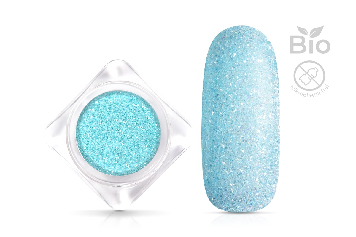 Jolifin Organic Glitter Powder - babyblue