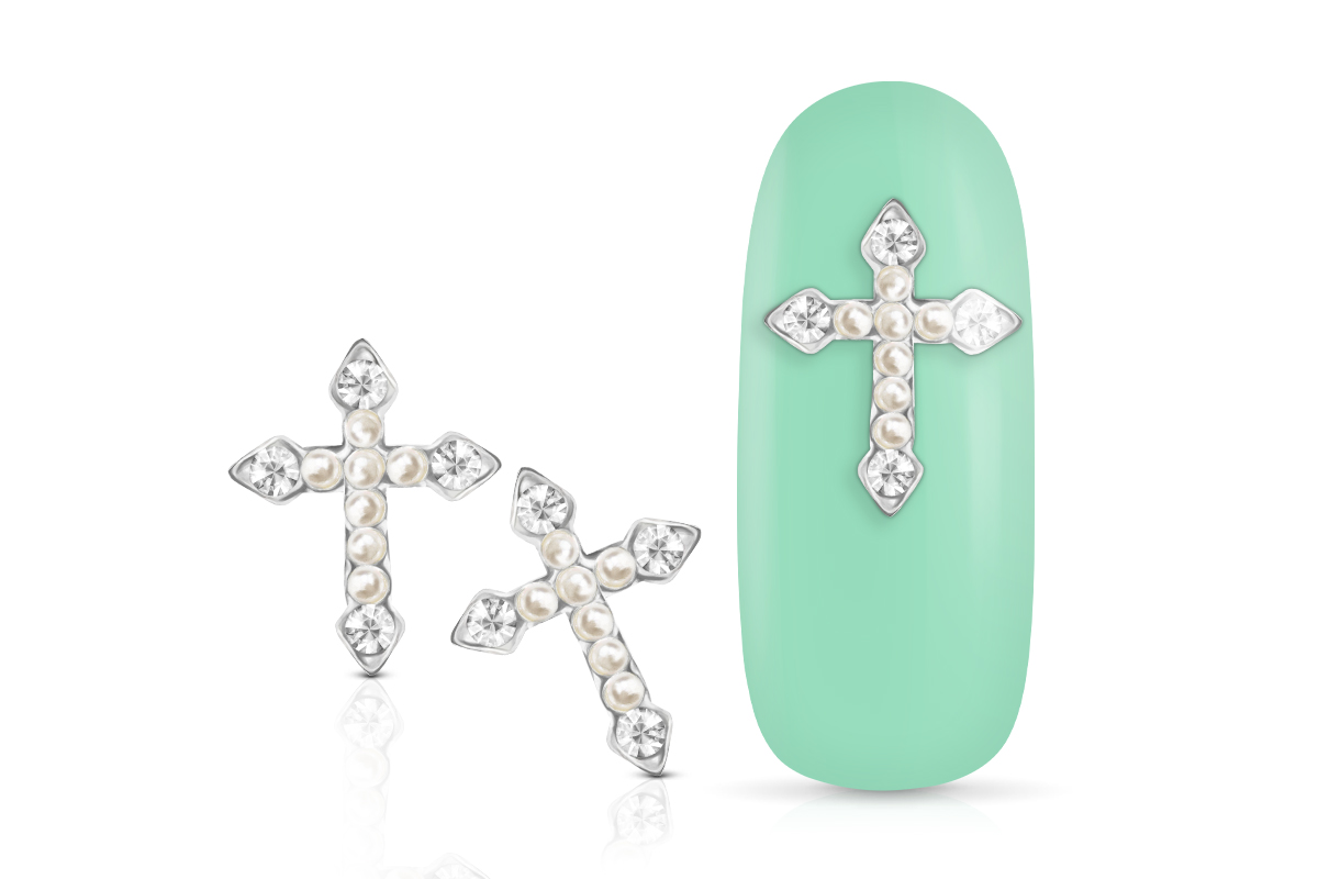 Jolifin Overlay pearl cross