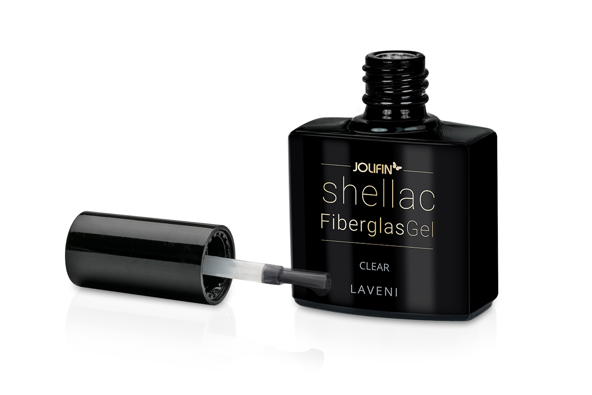 Jolifin LAVENI Shellac FibreglassGel - clear 10ml