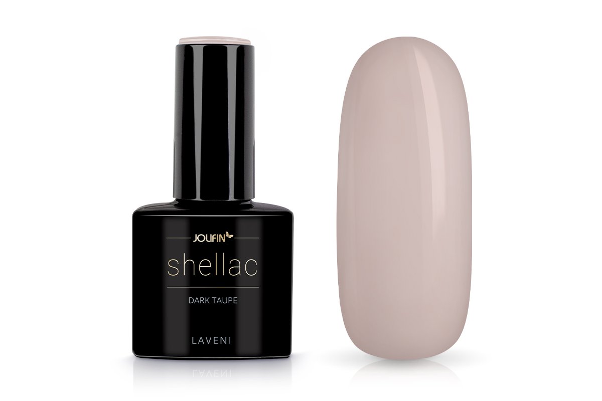 Jolifin LAVENI Shellac - dark taupe 10ml