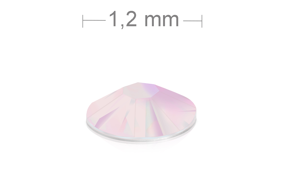 Jolifin LAVENI Strasssteine 150 Stück - opal rosé 1,2mm