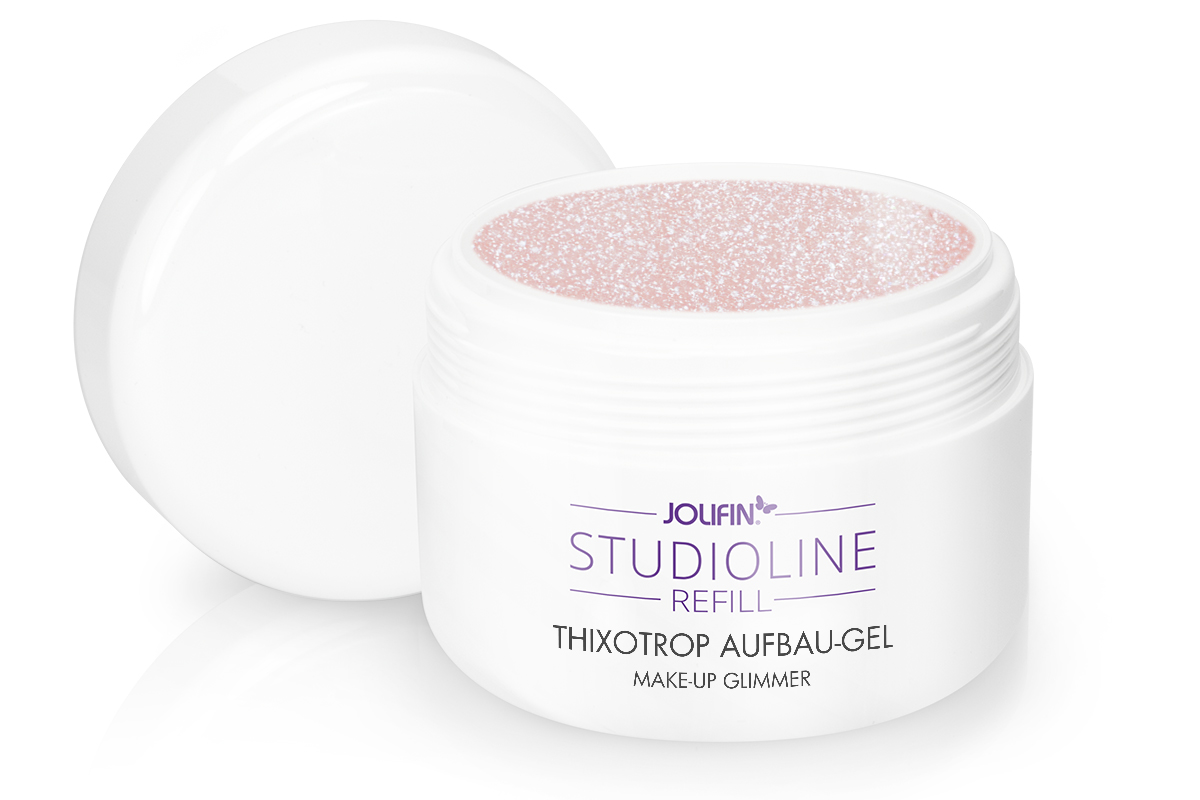 Jolifin Studioline Refill - Thixotrop Aufbau-Gel make-up Glimmer 250ml