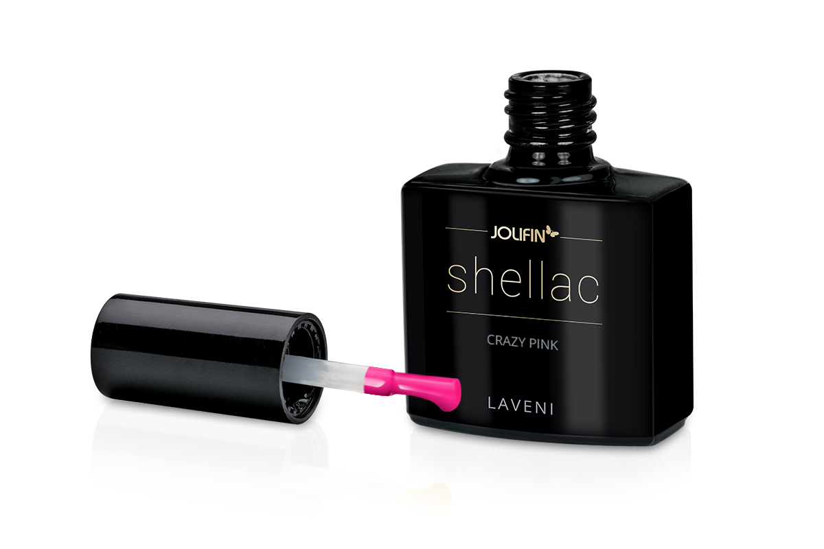 Jolifin LAVENI Shellac - crazy pink 10ml