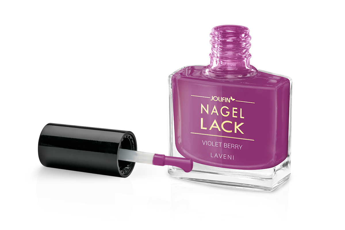 Jolifin LAVENI Nagellack - violet berry 9ml