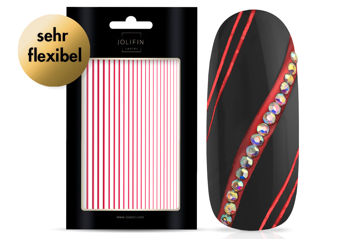 Jolifin LAVENI XL Sticker - Stripes red