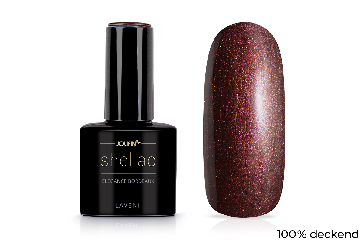 Jolifin LAVENI Shellac - elegance bordeaux 10ml