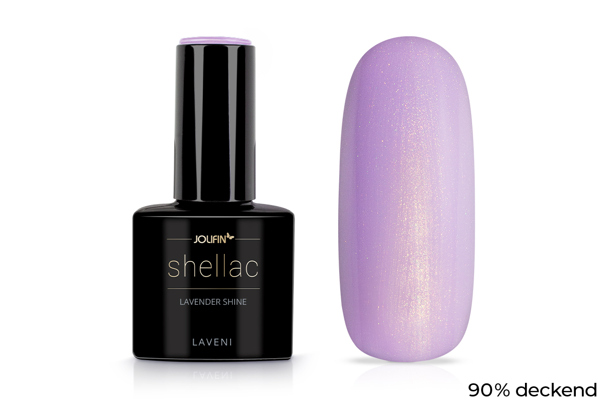 Jolifin LAVENI Shellac - lavender shine 10ml