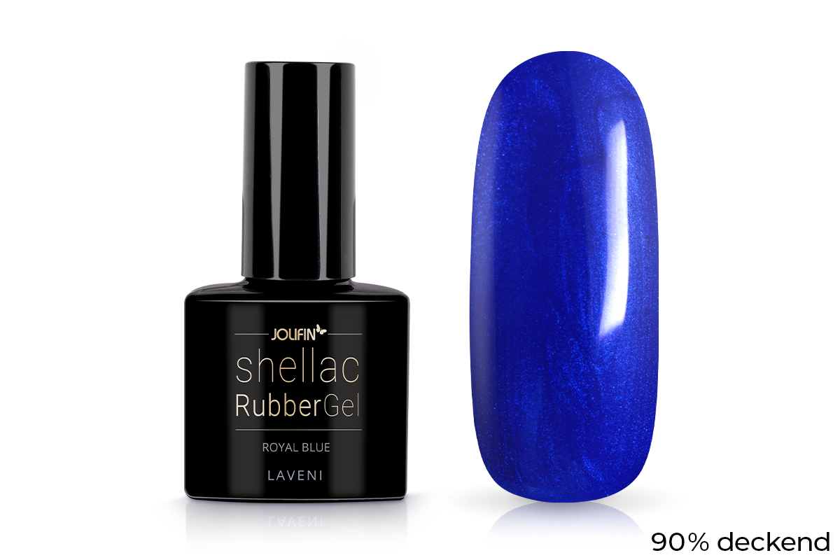 Jolifin LAVENI Shellac Rubbergel - royal blue 10ml