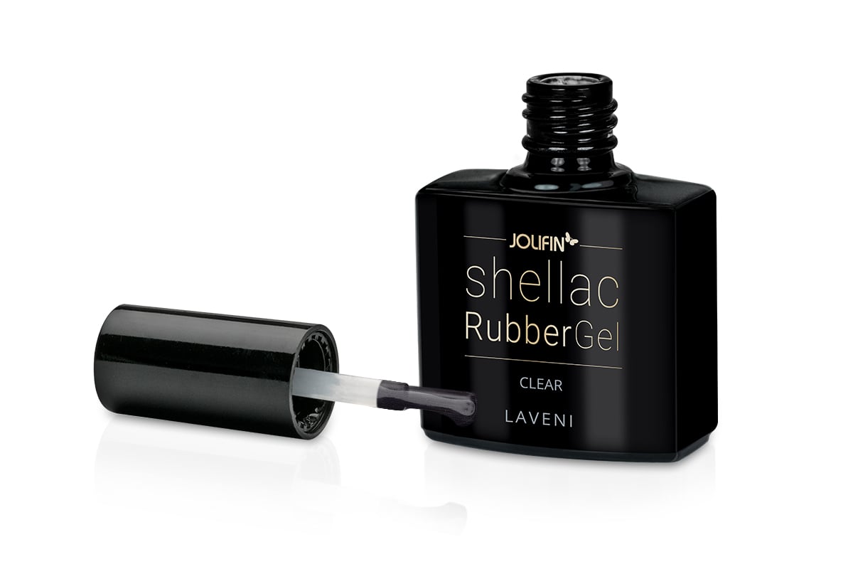 Jolifin LAVENI Shellac RubberGel - clear 10ml