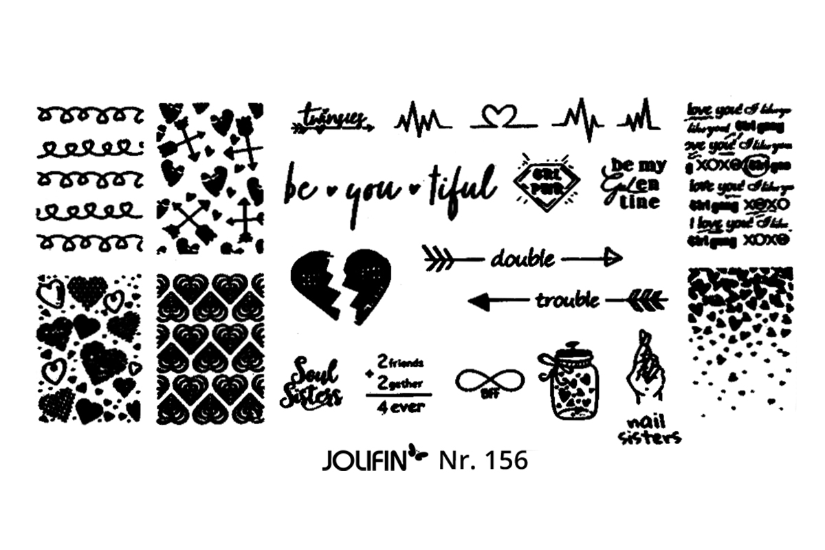 Jolifin Stamping-Schablone Nr. 156